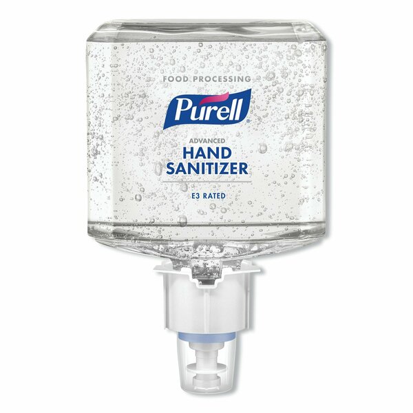 Purell Food Processing Advanced Hand Sanitizer E3 Gel, 1,200 mL Bottle, Fragrance-Free, ES6 Dispensers, 2PK 6461-02